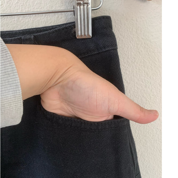 J.Galt Brandy Melville Black Button Down Denim Mini Skirt - Picture 5 of 6